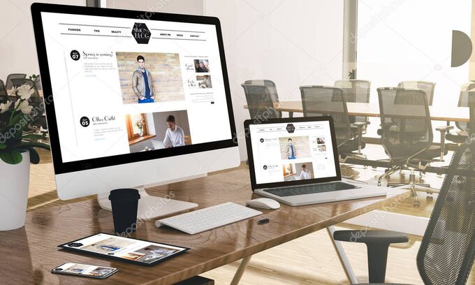 Interfaccia web moderna con elementi di design contemporaneo